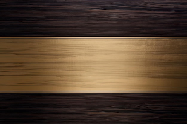 un marco dorado sobre textura de madera
