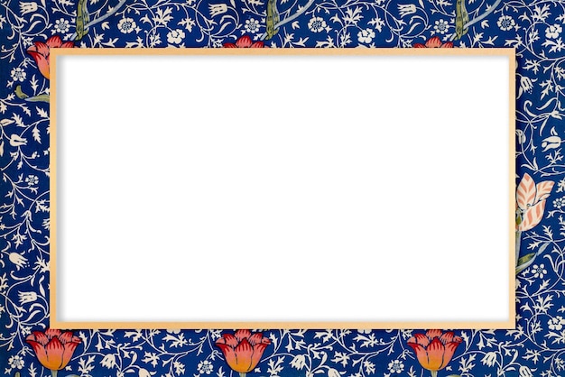 Marco floral de época png bohemia