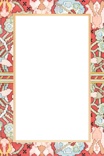 Marco floral png espacio de diseño dibujado a mano