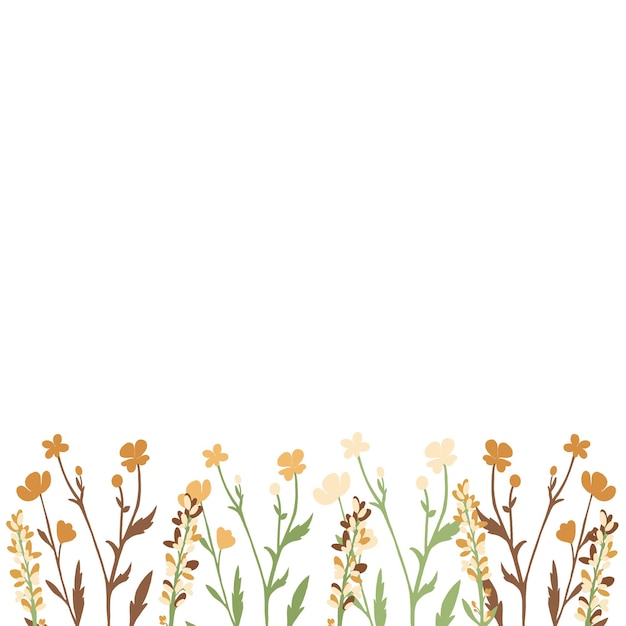 un marco con flores