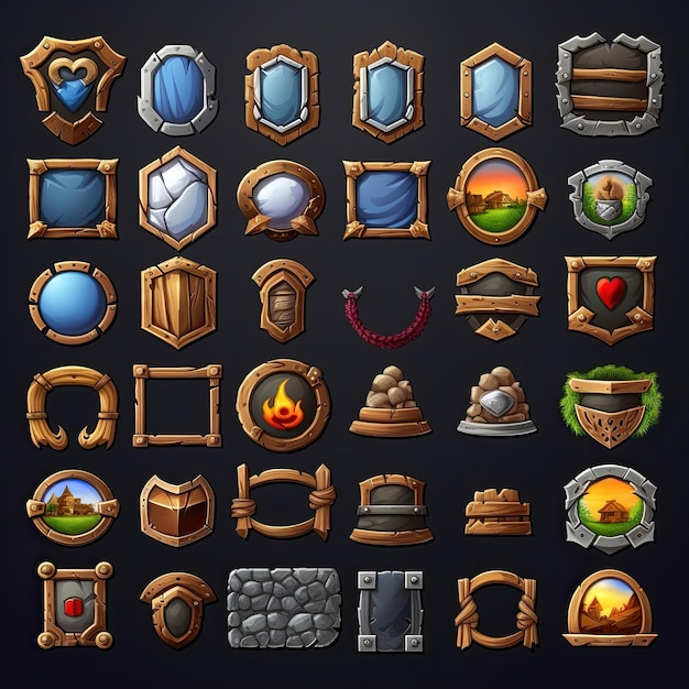 Marco fronterizo medieval ai generado