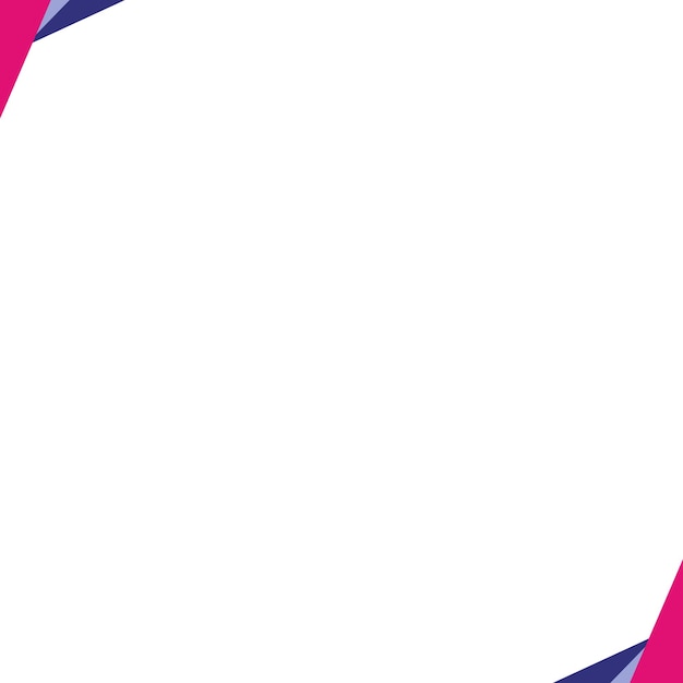 Marco geométrico rosado y púrpura