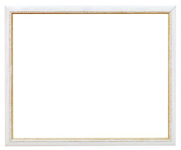 Marco de imagen blanco estrecho vintage