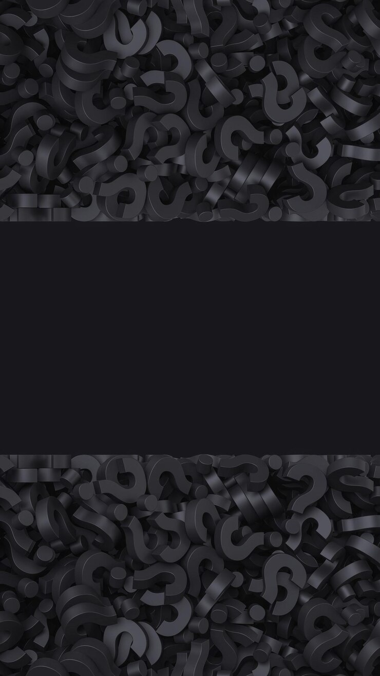 Foto marco de interrogación negro sobre fondo negro concepto de pregunta 3d