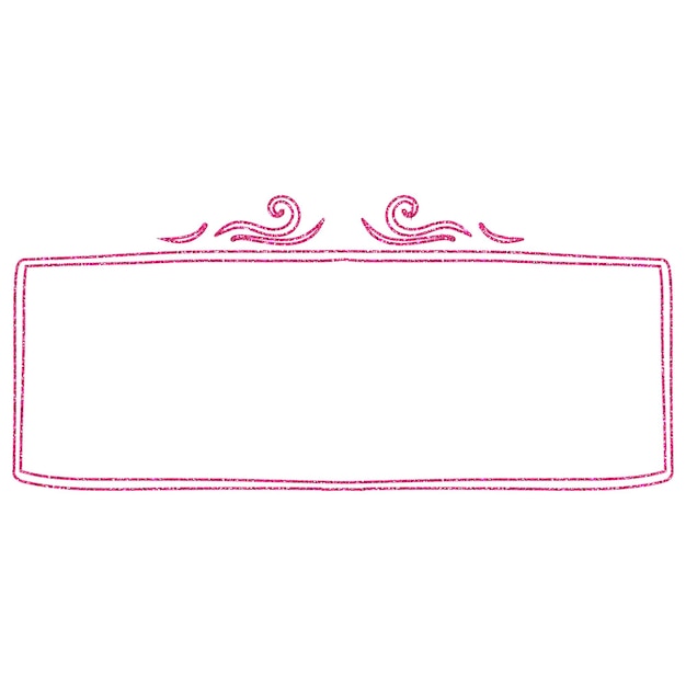 Marco de líneas rosadas abstractas que forman formas