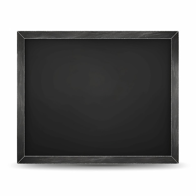 Un marco negro con un fondo blanco.