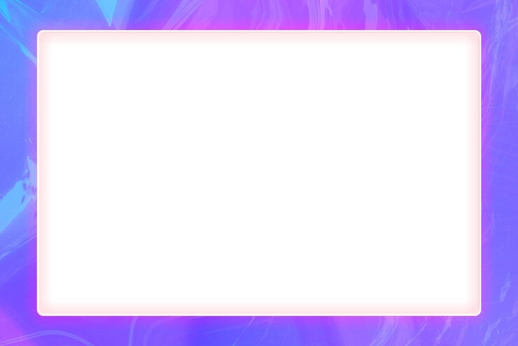 Foto marco de neón png fondo de textura de envoltura de plástico púrpura