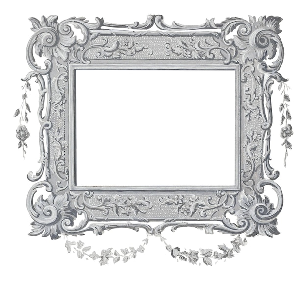 Marco ornamental gris vintage remasterizado por rawpixel