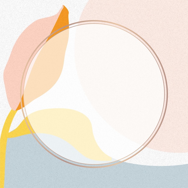 Marco PNG circular con textura redonda y abstracta