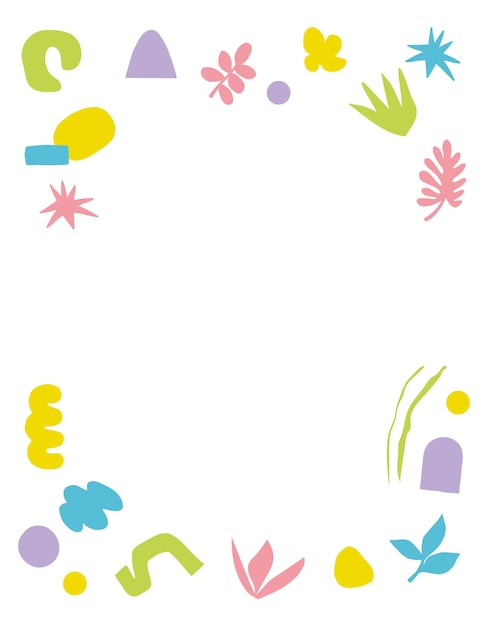 El marco png de Memphis es lindo, el fondo transparente tiene un diseño colorido.