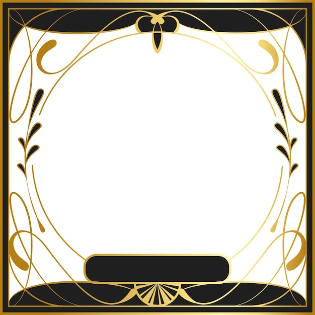 Marco png de oro de lujo fondo transparente