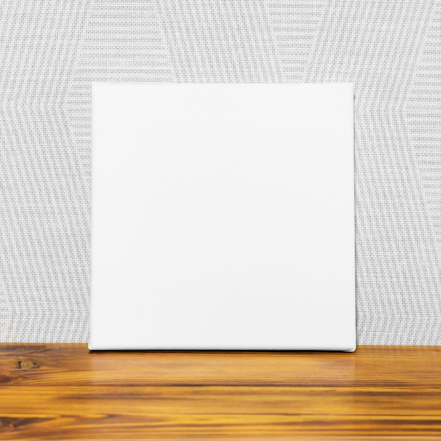 Foto marco de póster de maqueta de lienzo en blanco