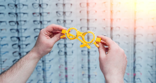 Marco de prueba Gafas de prueba Optometría.