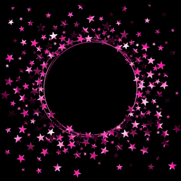 marco redondo festivo de ruedas y estrellas, aislado