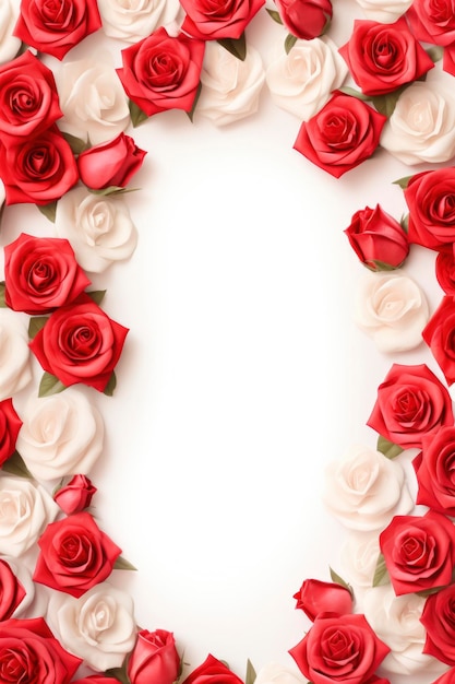 Foto marco de rosa rojo suave con fondo de textura clara