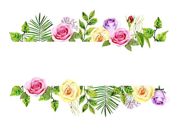 Marco con rosas