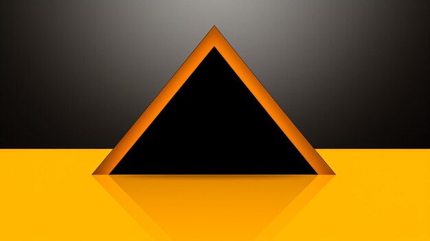Foto marco triangular de fondo formas geométricas de fondo naranja