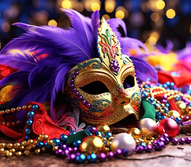 Mardi Gras Venezianische oder Karnevalsmaske für Blogs und Werbung