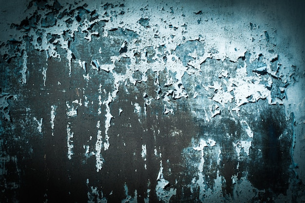 Maré verde escuro, azul, textura. antigos fundos de parede enferrujados. rugosidade e fissuras. moldura, vinheta