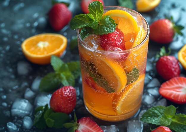 Foto margarita cóctel bebida refrescante de verano para la fiesta en la playa barman hizo jugo bebida de limón