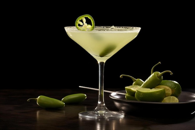 Margarita picante com infusão de Jalapeno