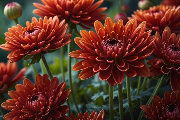 Las margaritas de Gerbera rojas y vibrantes