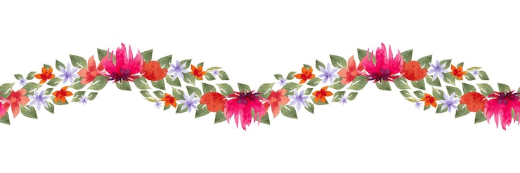 Foto margen de acuarela de flores abstractas para tarjetas de felicitación de boda logotipo textil marco de flor acuarela pintada a mano flores acuarelas de diferentes formas y colores para el diseño