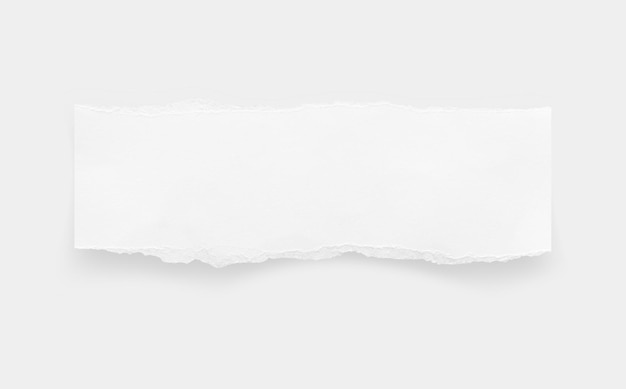 Foto margens de papel rasgadas textura de papel rasgada etiqueta de papel folha de papel branco para fundo com caminho de recorte imagem de perto
