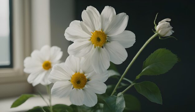 Foto margueritas blancas