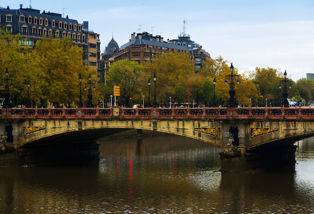 Foto maría cristina puente sobre el río urumea