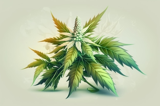 Marihuana Knospe Blume Cannabispflanze Makro