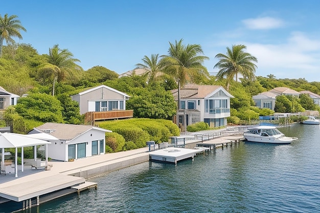 Marina bei Sonnenaufgang mit Luxusyachten auf den Turks- und Caicos-Inseln