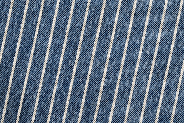 Foto marineblau gestreifte denim textur