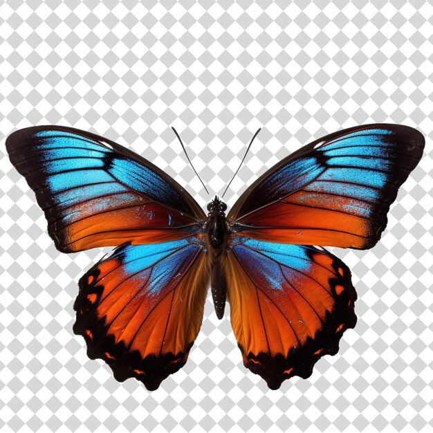 Mariposa aislada en un fondo transparente en formato de archivo PNG