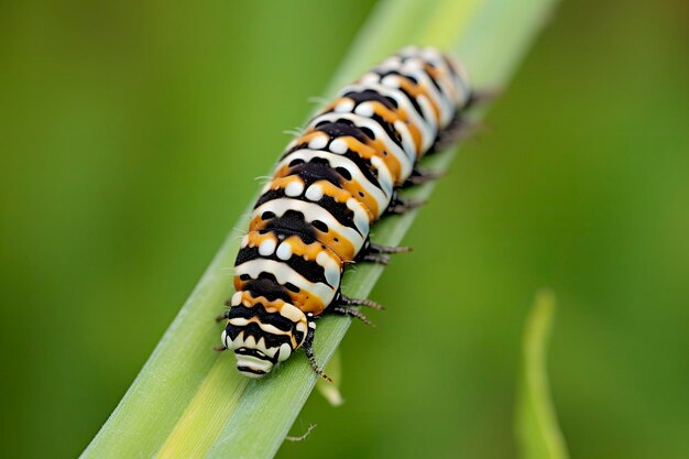 Mariposa de cola de paloma de la oruga