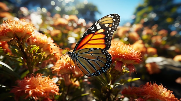 mariposa colorida HD 8K fondo de pantalla Imagen fotográfica de archivo