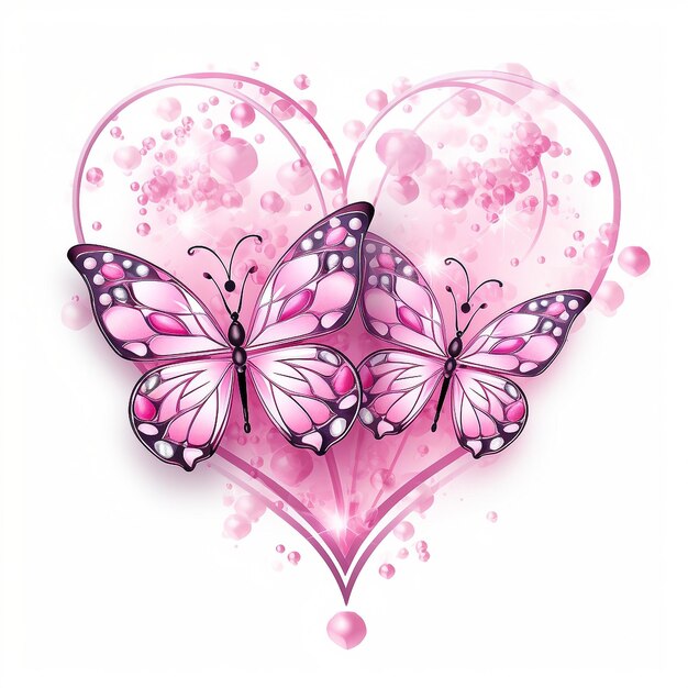 Foto mariposa del corazón