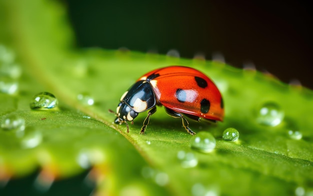 Una mariposa descansando en una hoja