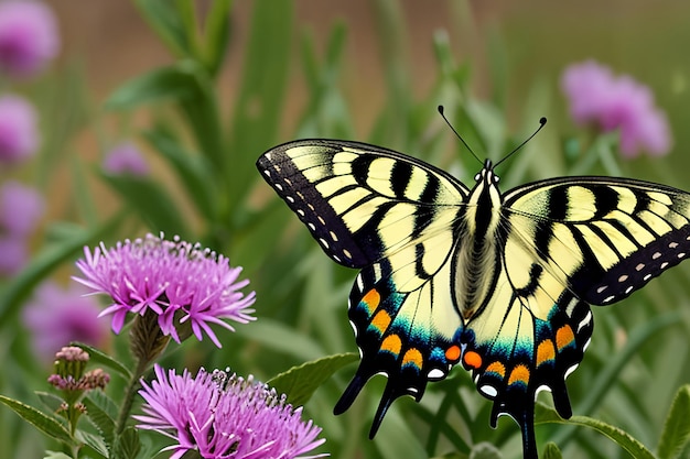 Mariposa en estado salvaje