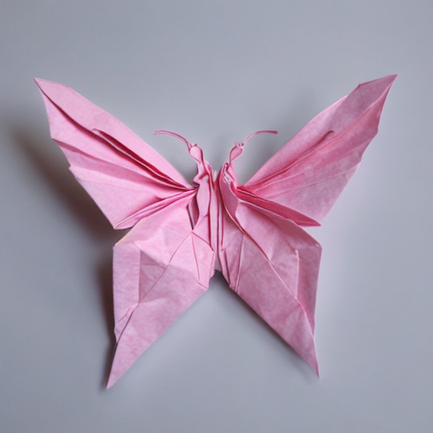 mariposa de estilo origami cubierta ai