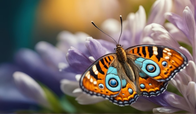 Mariposa en la flor