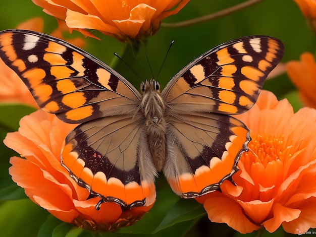 mariposa en la flor