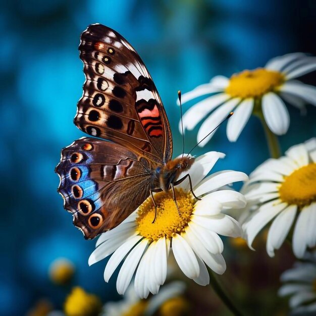 mariposa en la flor