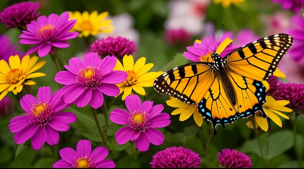 mariposa en la flor