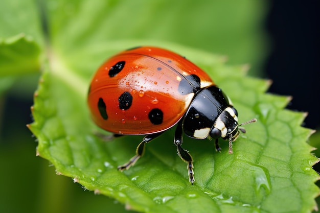 mariposa en la hoja Generativo Ai