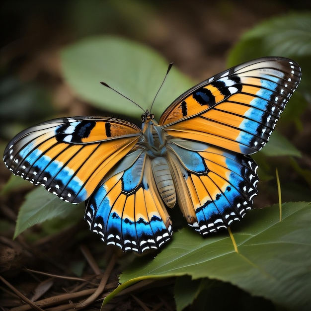 Una mariposa con la letra h en ella