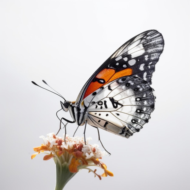 Una mariposa con la palabra "b" en ella