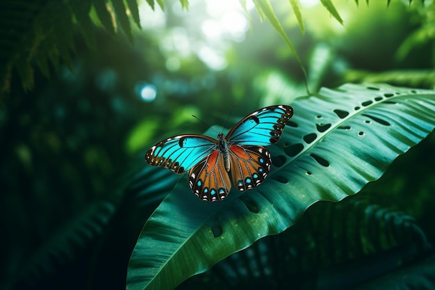 Las mariposas en armonía con la naturaleza