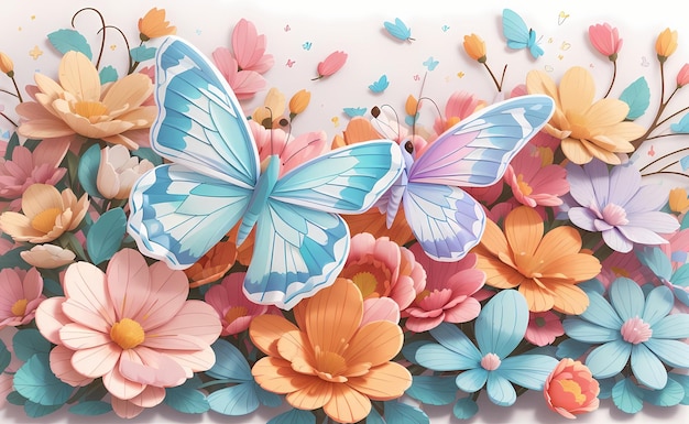 mariposas en el cielo