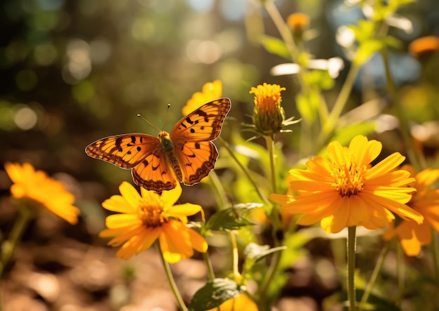 Las mariposas son insectos que tienen alas grandes, a menudo de colores brillantes.